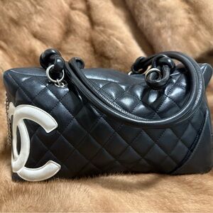 CHANEL Black Cambon with White ‘CC’